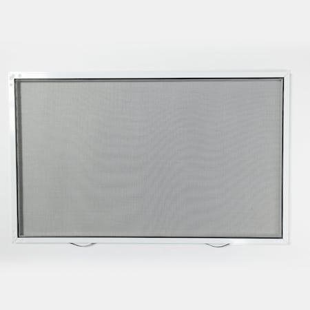 Ritescreen 34 in W x 31 in H Casement Window Screen, CA2, UltraVue Mesh, White CA2-C01-MSUV-L00-H31-W34